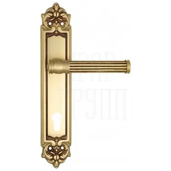 Дверная ручка Venezia 'IMPERO' на планке PL96 французское золото (cyl)