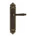Дверная ручка Venezia "PELLESTRINA" на планке PL96, темная бронза