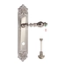 Дверная ручка Extreza 'EVITA' (Эвита) 301 на планке PL02, полированный никель (wc)