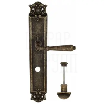 Дверная ручка Venezia 'CLASSIC' на планке PL97 античная бронза (wc)
