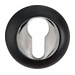 Накладки на цилиндр PUERTO INET AL 08, черный + полированный хром