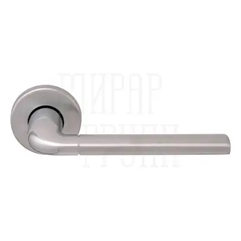 Дверная ручка на круглой розетке Forme 158R 'Milly2' (50PVC) матовый хром + хром