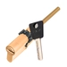 Цилиндровый механизм ключ-длинный шток Mul-T-Lock 7x7 66 mm (30+10+26), латунь + шестерня
