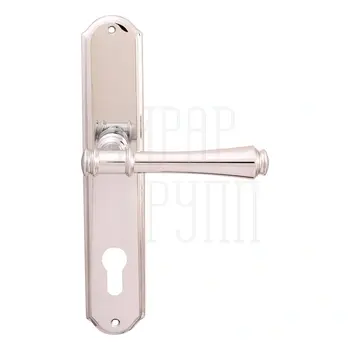 Дверная ручка на планке Melodia 245/131 'Tako' полированный хром (cyl)