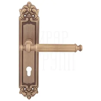 Дверная ручка на планке Melodia 353/229 'Regina' матовая бронза (cyl)