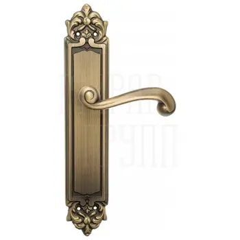 Дверная ручка Venezia 'CARNEVALE' на планке PL96 матовая бронза