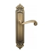 Дверная ручка Venezia 'CARNEVALE' на планке PL96, матовая бронза