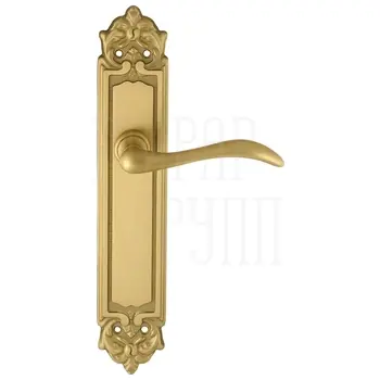 Дверная ручка Extreza 'AGATA' (Агата) 310 на планке PL02 матовое золото