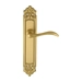 Дверная ручка Extreza "AGATA" (Агата) 310 на планке PL02, матовое золото