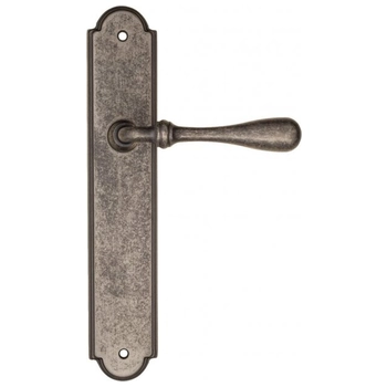 Дверная ручка Fratelli Cattini 'RETRO' на планке PL257 античное серебро