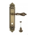Дверная ручка Venezia 'MONTE CRISTO' на планке PL96, матовая бронза (wc-4)