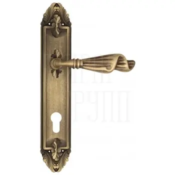 Дверная ручка Venezia 'Opera' на планке PL90 матовая бронза (cyl)