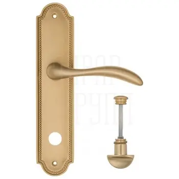 Дверная ручка Fratelli Cattini 'LUCCIA' на планке PL248 матовая латунь (wc-2)