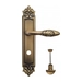 Дверная ручка Venezia "CASANOVA" на планке PL96, матовая бронза (wc)