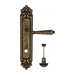 Дверная ручка Venezia 'CLASSIC' на планке PL96, античная бронза (wc)