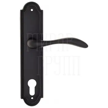 Дверная ручка Fratelli Cattini 'LUCCIA' на планке PL248 матовый черный (cyl)