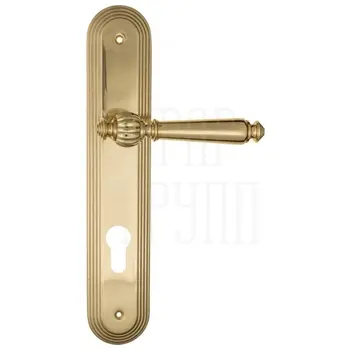 Дверная ручка Fratelli Cattini 'MARANI' на планке PL288 полированная латунь (cyl)