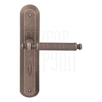 Дверная ручка на планке Melodia 353/235 'Regina' античное серебро (wc)