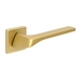 Дверная ручка Extreza Hi-Tech 'ERICA' (Эрика) 119 на квадратной розетке R11, матовое золото