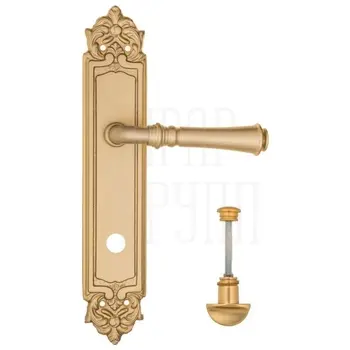 Дверная ручка Fratelli Cattini 'GRACIA' на планке PL96 матовая латунь (wc-2)