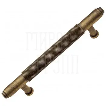 Ручка скоба современная Venezia Collezione EXA ZIG 128 мм матовая бронза