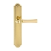 Дверная ручка Extreza "DEZI" (Дези) 309 на планке PL03, полированное золото
