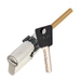 Цилиндровый механизм ключ-длинный шток Mul-T-Lock 7x7 66 mm (30+10+26), никель + шестерня