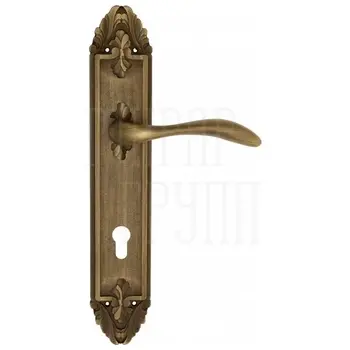 Дверная ручка Venezia 'ALESSANDRA' на планке PL90 матовая бронза (cyl)