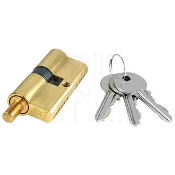 Цилиндровый механизма Extreza AS-70С ключ-шток 25x10x35 (30/40) полированное золото