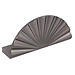 Ручка мебельная Palladium 'Fan' 32 мм, матовый никель