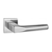 Дверные ручки Puerto (Пуэрто) "Доппио", серия SLIM INAL 554-03 (slim) на тонком квадратном основании, матовый никель