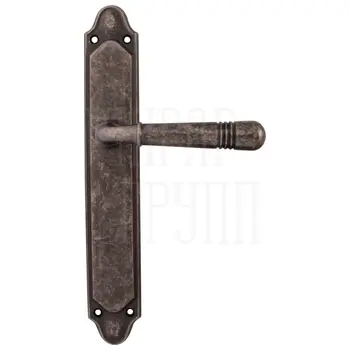 Дверная ручка на планке Melodia 293/158 'Alpha' античное серебро