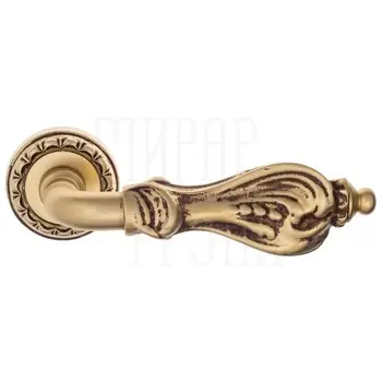 Дверная ручка на розетке Venezia 'FLORENCE' D2 французское золото