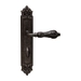 Дверная ручка на планке Melodia 229/229 "Libra", античное серебро (wc)