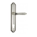 Дверная ручка Venezia 'CASTELLO' на планке PL98, натуральное серебро (cyl)