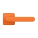 Дверная ручка на квадратной розетке Colombo "One" CC21 (PT19), матовый закат оранжевый
