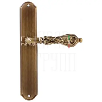 Дверная ручка Extreza 'GRETA' (Грета) 302 на планке PL01 матовая бронза