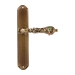 Дверная ручка Extreza 'GRETA' (Грета) 302 на планке PL01, матовая бронза