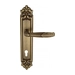 Дверная ручка Venezia "ANGELINA" на планке PL96, матовая бронза (cyl)