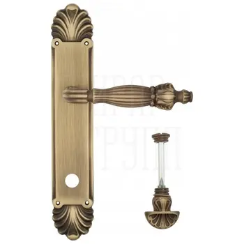 Дверная ручка Venezia 'OLIMPO' на планке PL87 матовая бронза (wc-4)