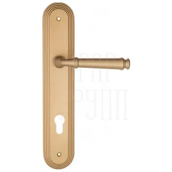 Дверная ручка Fratelli Cattini 'FARFALLA' на планке PL288 матовая латунь (cyl)