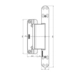 Петля скрытая универсальная Simonswerk TECTUS TE 680 3D (160/180 кг) для фальцованных дверей, схема