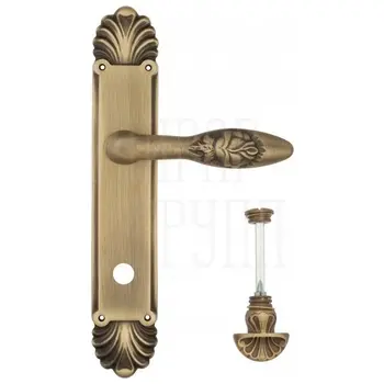 Дверная ручка Venezia 'CASANOVA' на планке PL87 матовая бронза (wc-4)