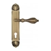 Дверная ручка Venezia 'ANAFESTO' на планке PL87, матовая бронза (cyl)