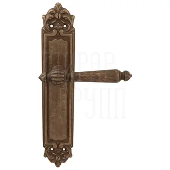 Дверная ручка на планке Melodia 235/229 'Mirella' античная бронза