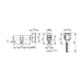 Цилиндровый механизм Punto (Пунто) (Z402/60) Z4002Knob 60 mm (25+10+25) с вертушкой, схема