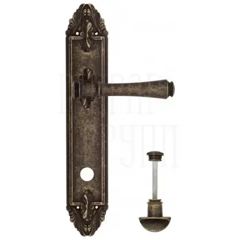 Дверная ручка Venezia 'CALLISTO' на планке PL90 античная бронза (wc)