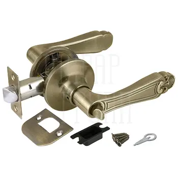 Дверная ручка-защелка Fuaro (Фуаро) DK637 (фик.) бронза