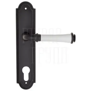 Дверная ручка Fratelli Cattini "GRACIA CERAMICA BIANCO" на планке PL248