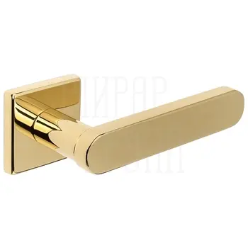 Дверная ручка Extreza Hi-tech 'JEMMA' 116 на квадратной розетке R11 полированное золото